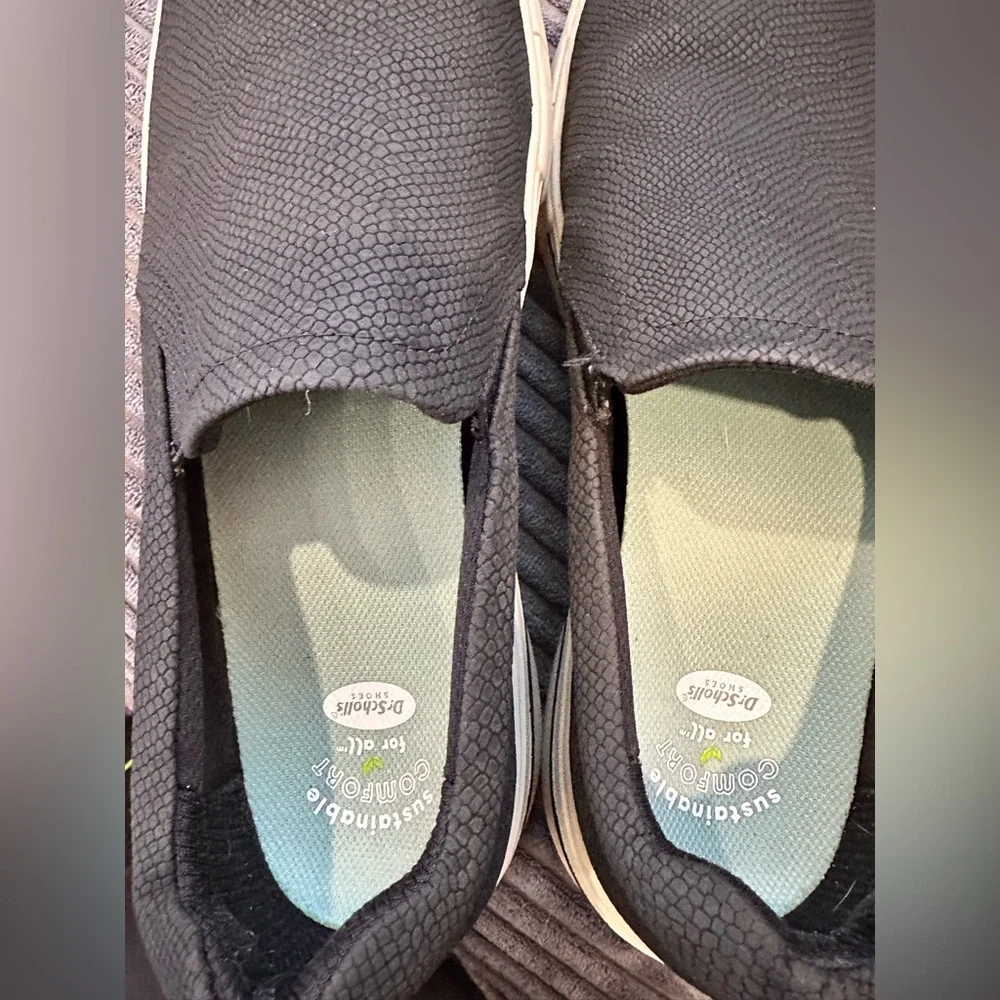 Dr. Scholls Happiness Slip On Sneaker - Black Synth - Size 9.5 - Picture 11 of 11